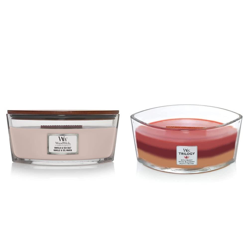 Scented Candle, Vanilla & Sea Salt, 16oz D16896