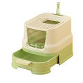Enclosed Top-Entry Cat Litter Box with Scoop T93103