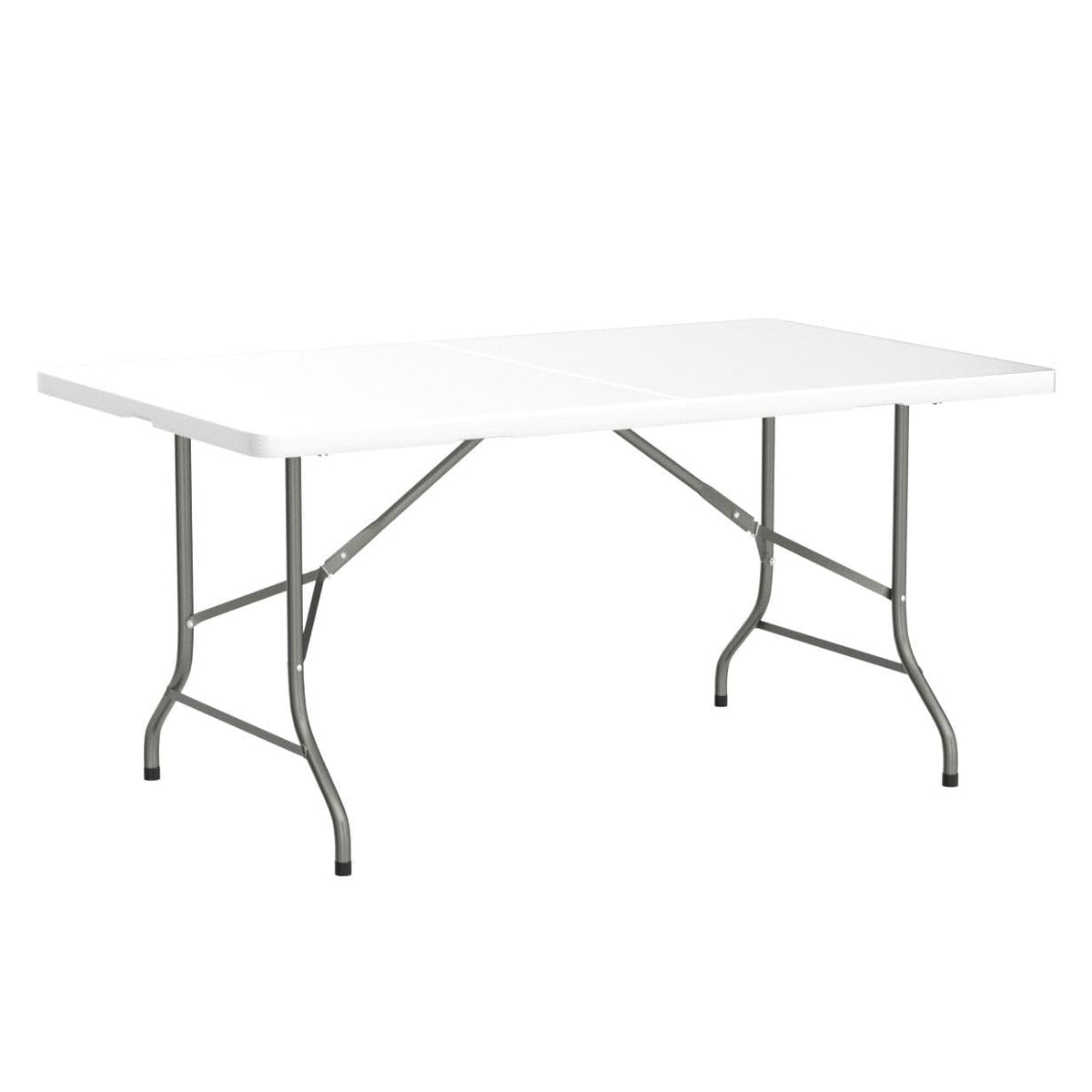 6ft White Plastic Folding Table P240496