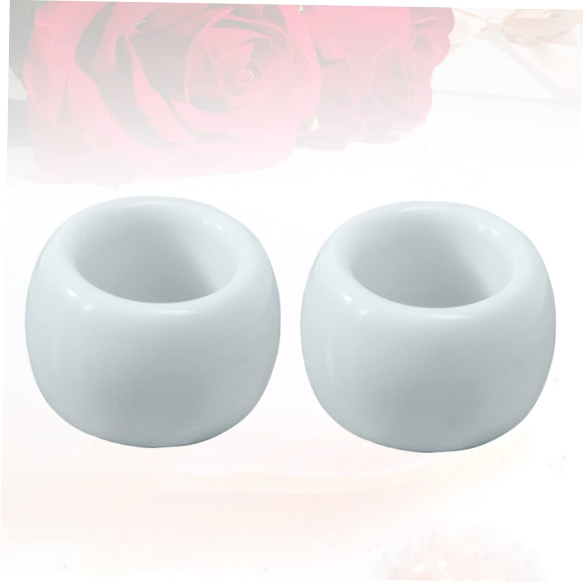 2-Pack White Ceramic Electric Toothbrush Holder Stand S2874