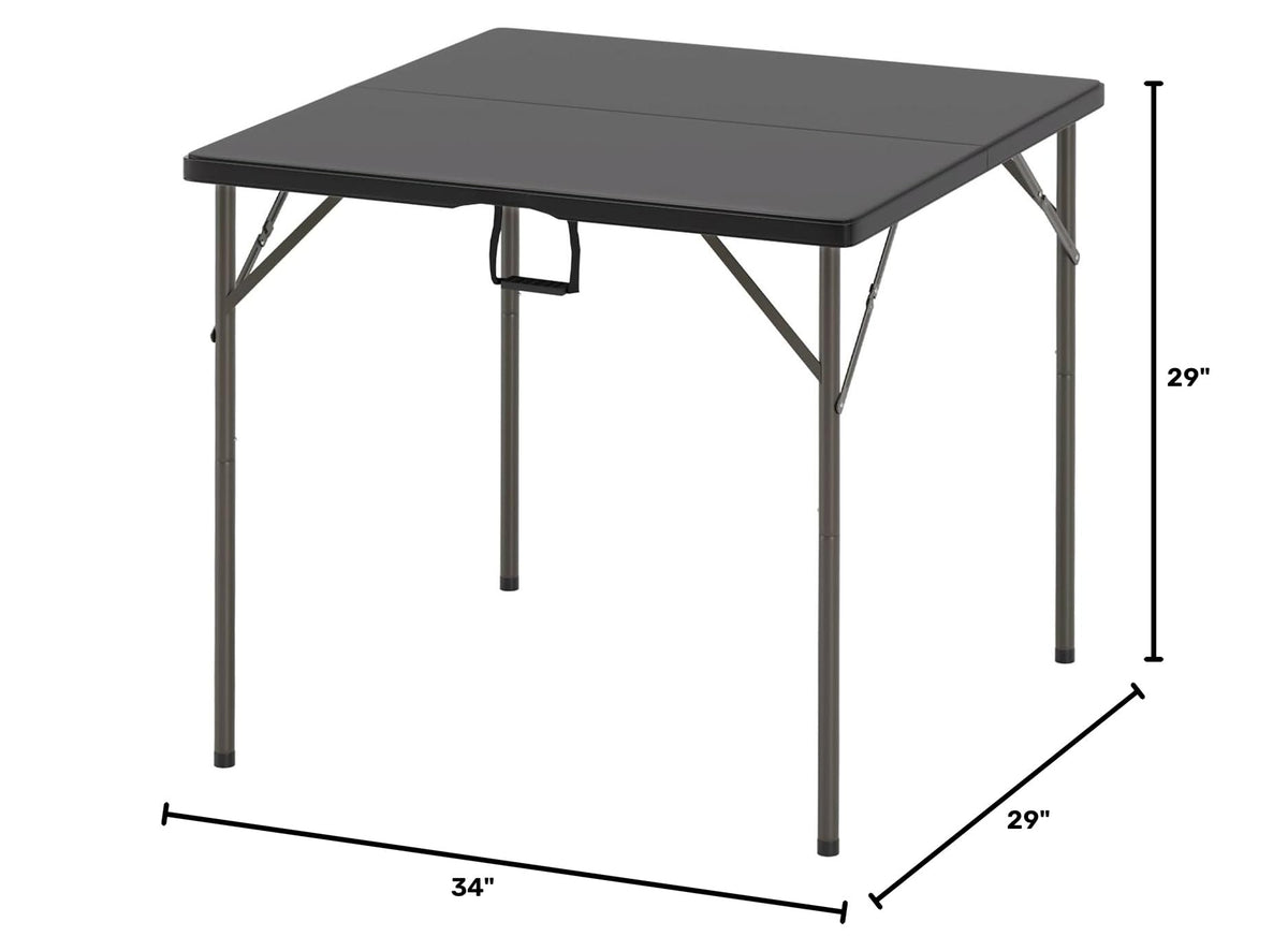 34 Inch Black Folding Card Table X281