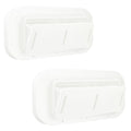 Two Way Plastic Vent with Trim Ring and Built-in Screen, 2 Pack, White U40102