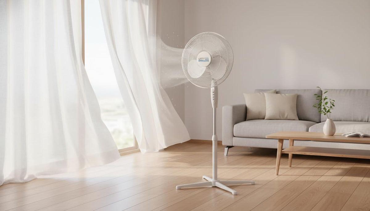 16 Inch Oscillating Pedestal Fan with Remote X46411