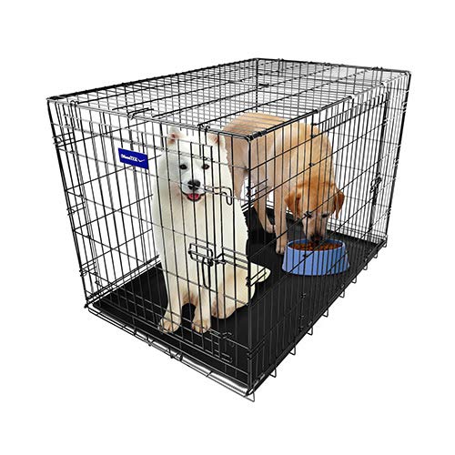 48 Inch Folding Metal Pet Cage with Tray C36418