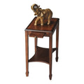 Traditional Rectangular Wood Side Table with Pull-Out Tray W748