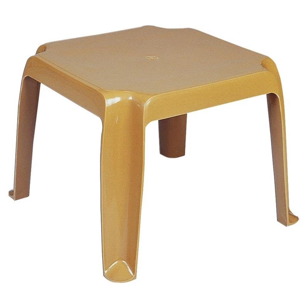 Teak Brown Patio End Table Set of 2 U13133