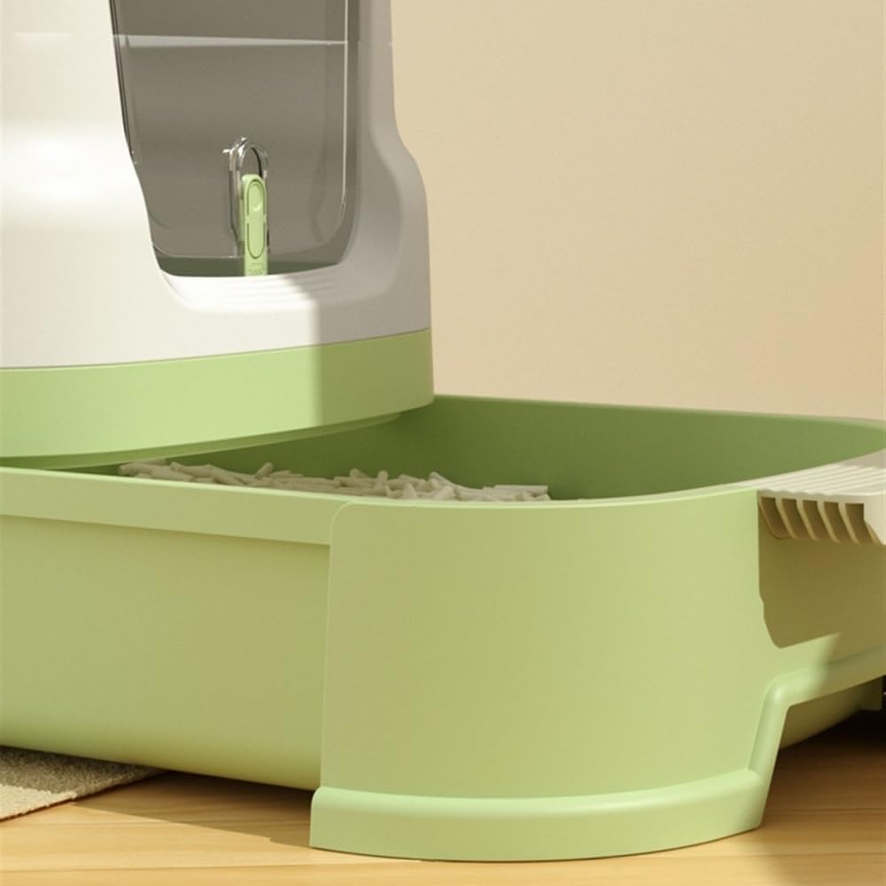 Enclosed Top-Entry Cat Litter Box with Scoop T93103