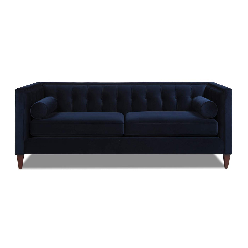 Dark Navy Blue Performance Velvet Tufted Sofa M89936