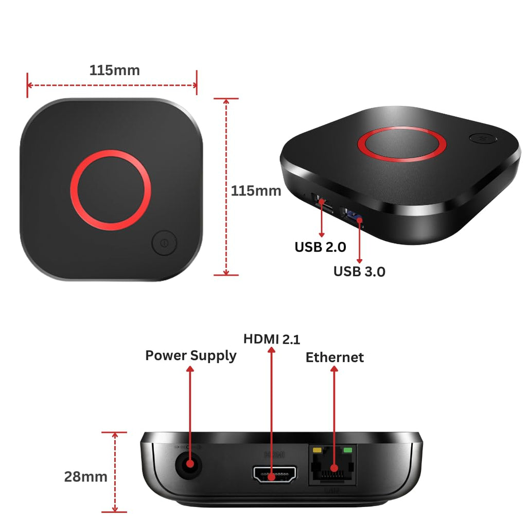 4K HDR TV Streaming Device with 1GB DDR4 RAM 4GB Flash Memory Dual-Band WiFi I788