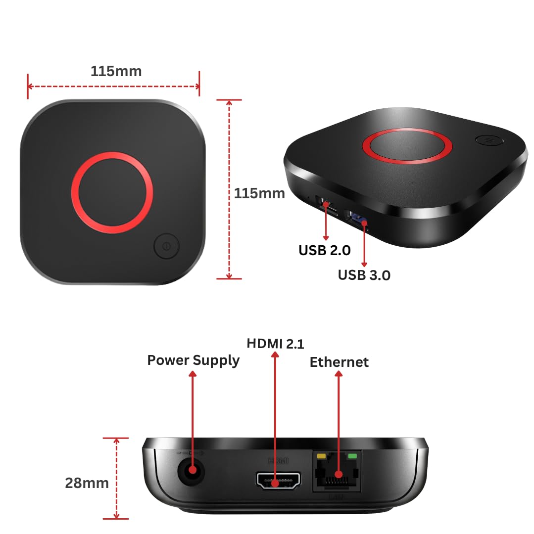 4K HDR TV Streaming Device with 1GB DDR4 RAM 4GB Flash Memory Dual-Band WiFi I788