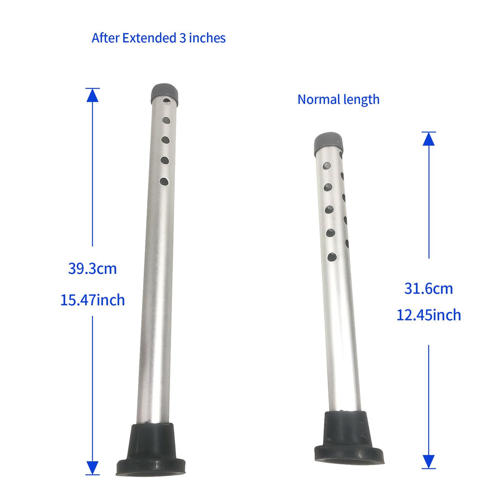 Aluminum 3 Inch Shower Chair Extension Tube H588594