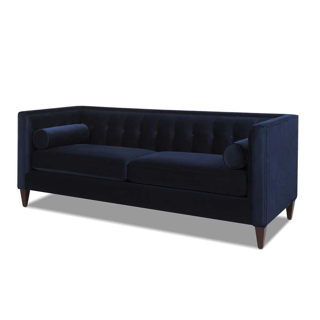 Dark Navy Blue Performance Velvet Tufted Sofa M89936