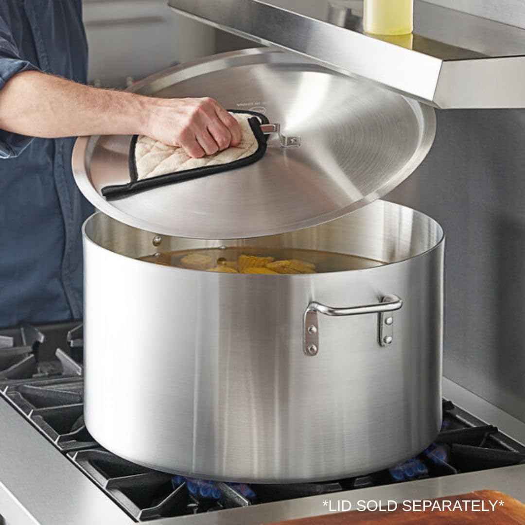 60 qt Heavy Weight Aluminum Sauce Pot with Riveted Handles H479