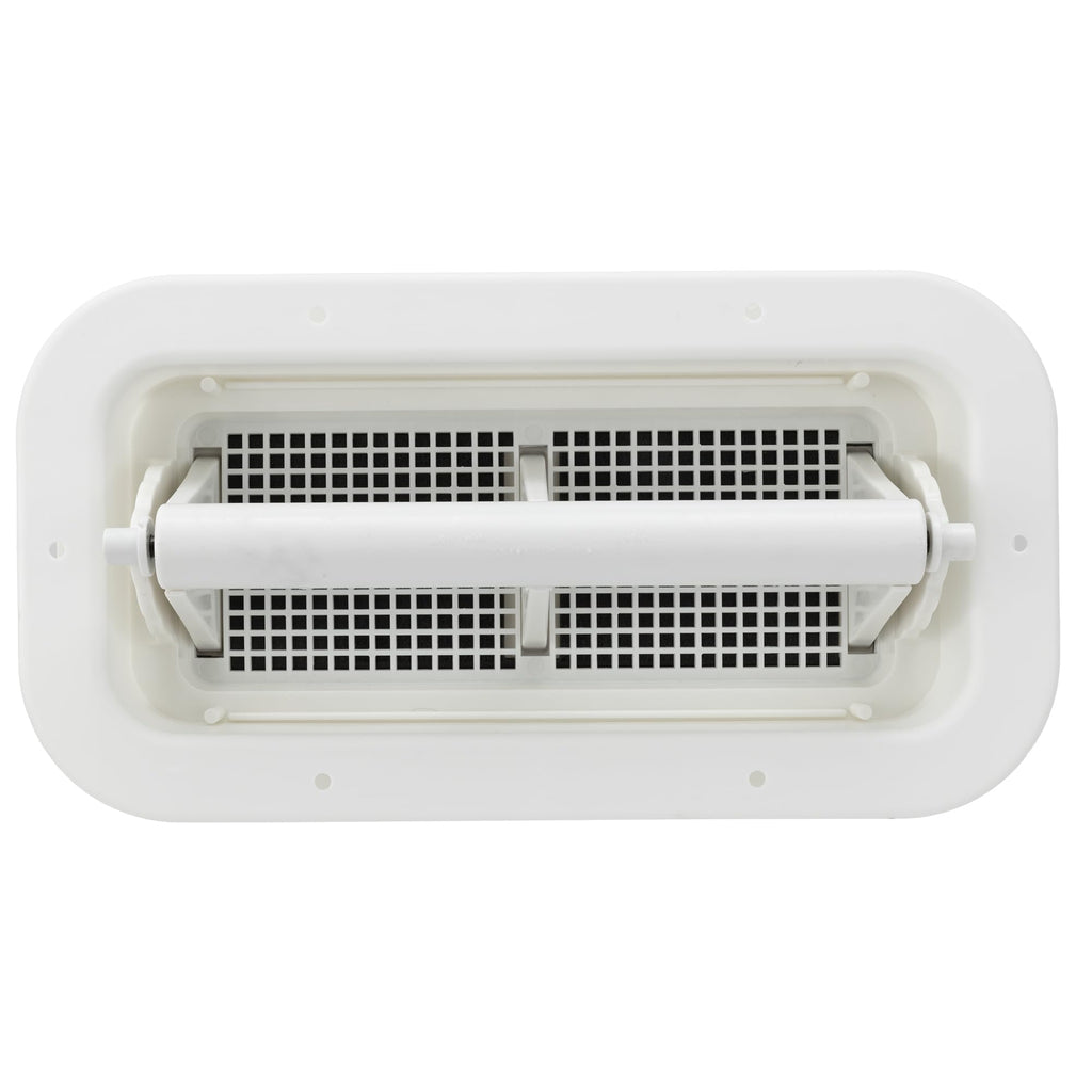 Two Way Plastic Vent with Trim Ring and Built-in Screen, 2 Pack, White U40102
