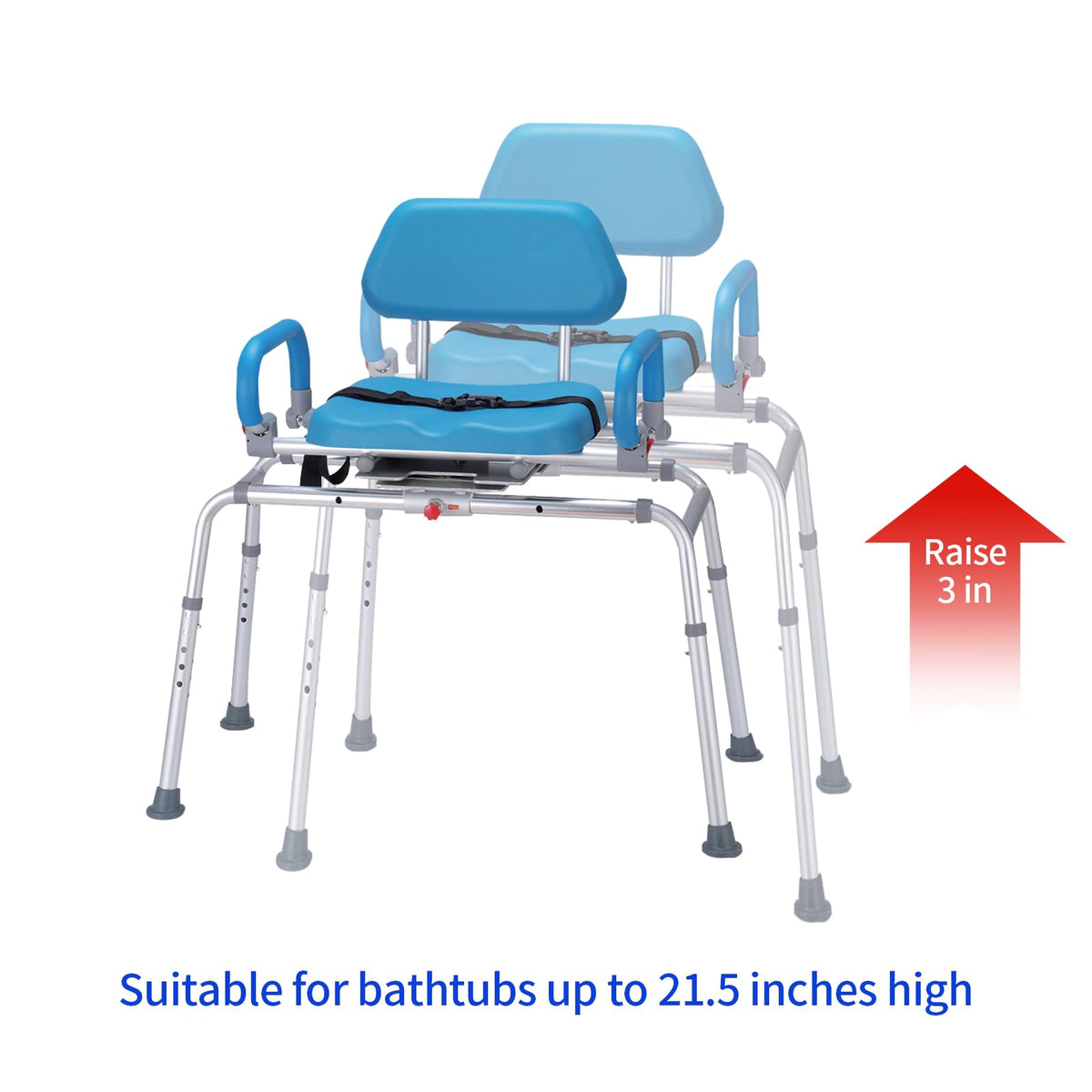 Aluminum 3 Inch Shower Chair Extension Tube H588594