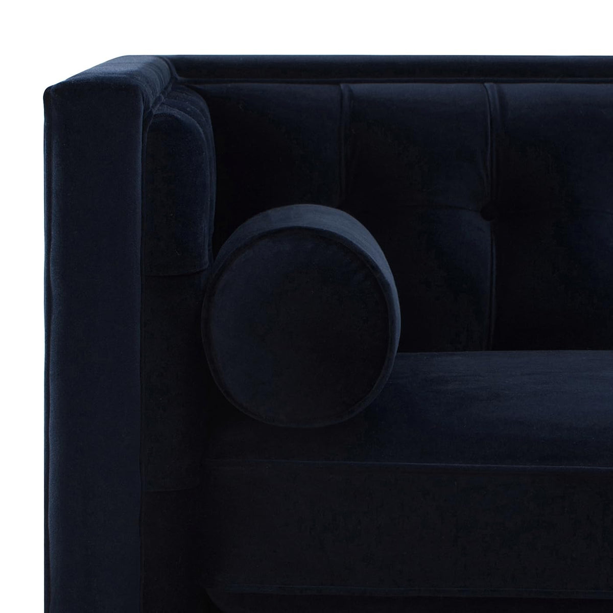 Dark Navy Blue Performance Velvet Tufted Sofa M89936