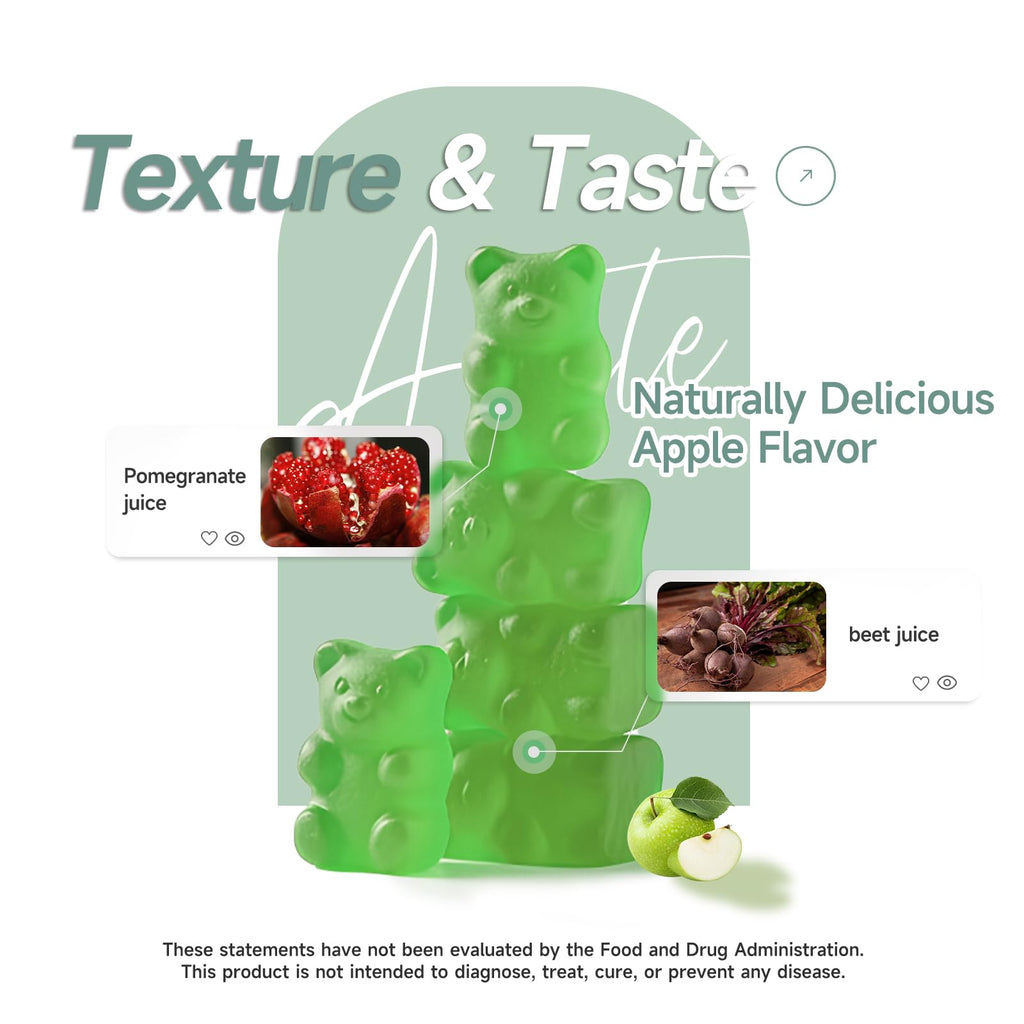 Apple Cider Vinegar Gummies with Vitamin B6, B12, Folate & Beet Root, 180 Gummies G23025