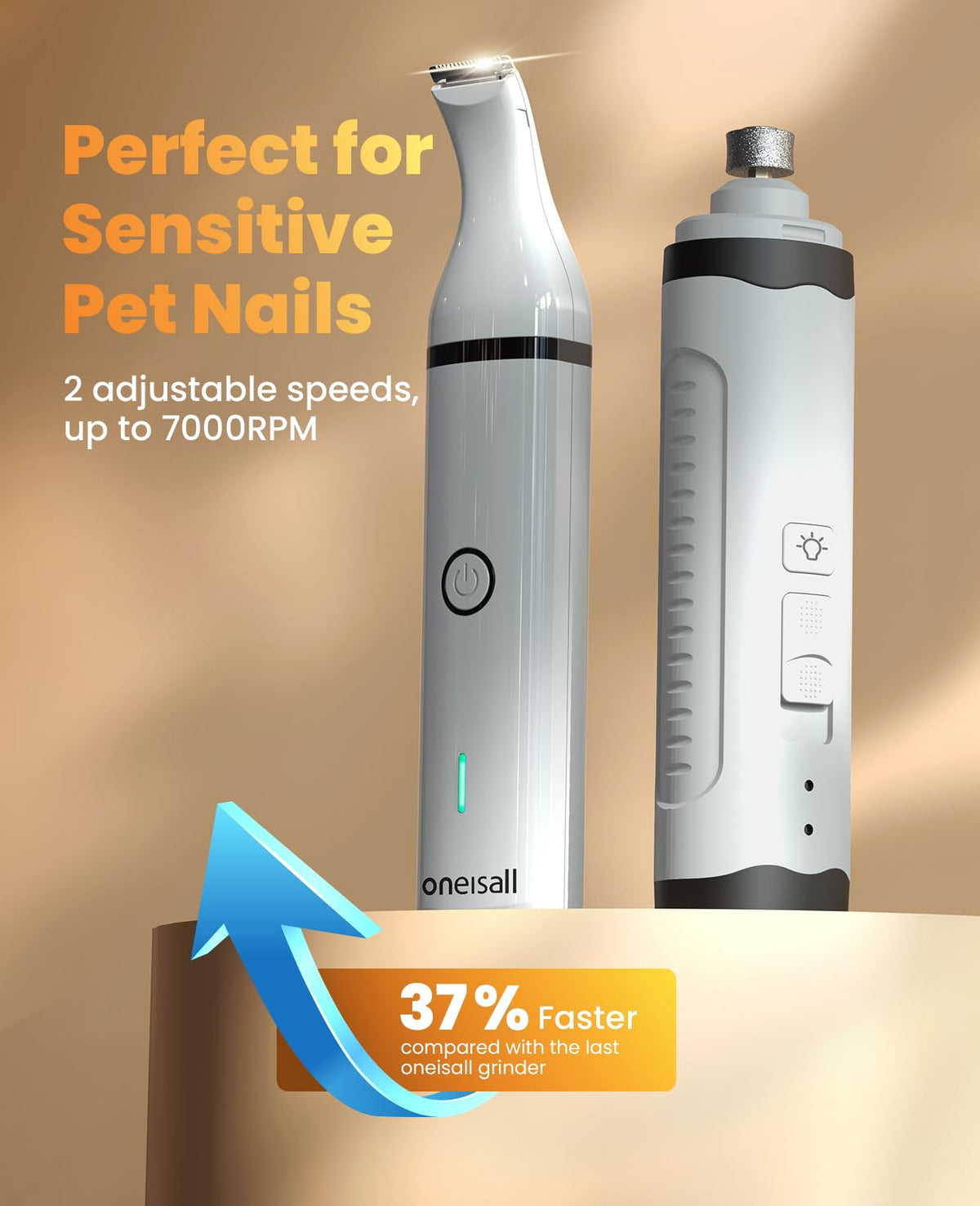 3 in 1 Dog Nail Grinder & Paw Trimmer Kit J48909