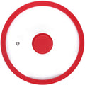 Vented Tempered Glass Cookware Lid Red 1 Pack L211102
