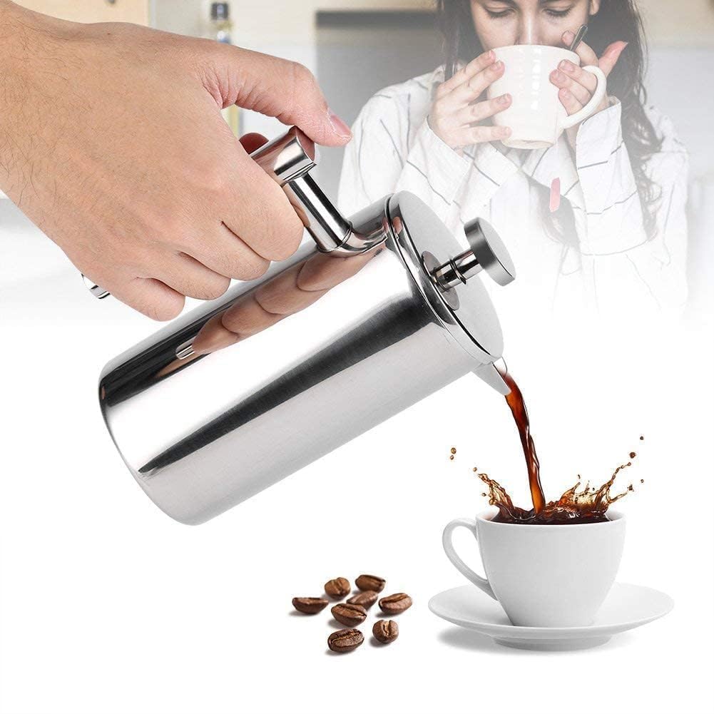 Small 12oz Stainless Steel Insulated French Press Y64947