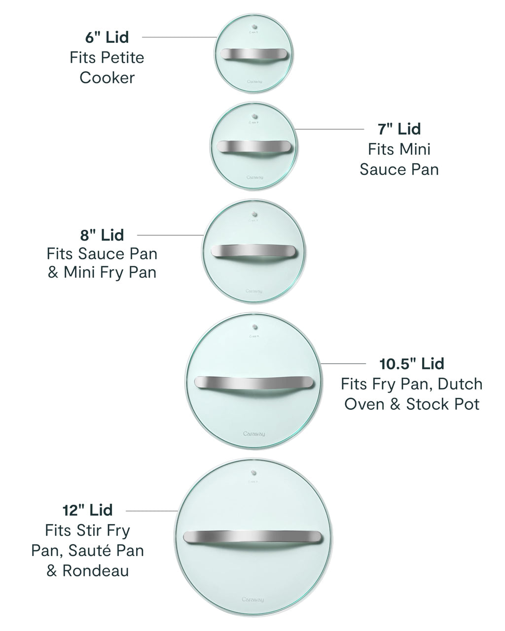 10.5" Tempered Glass Lid for Pots and Pans D522196