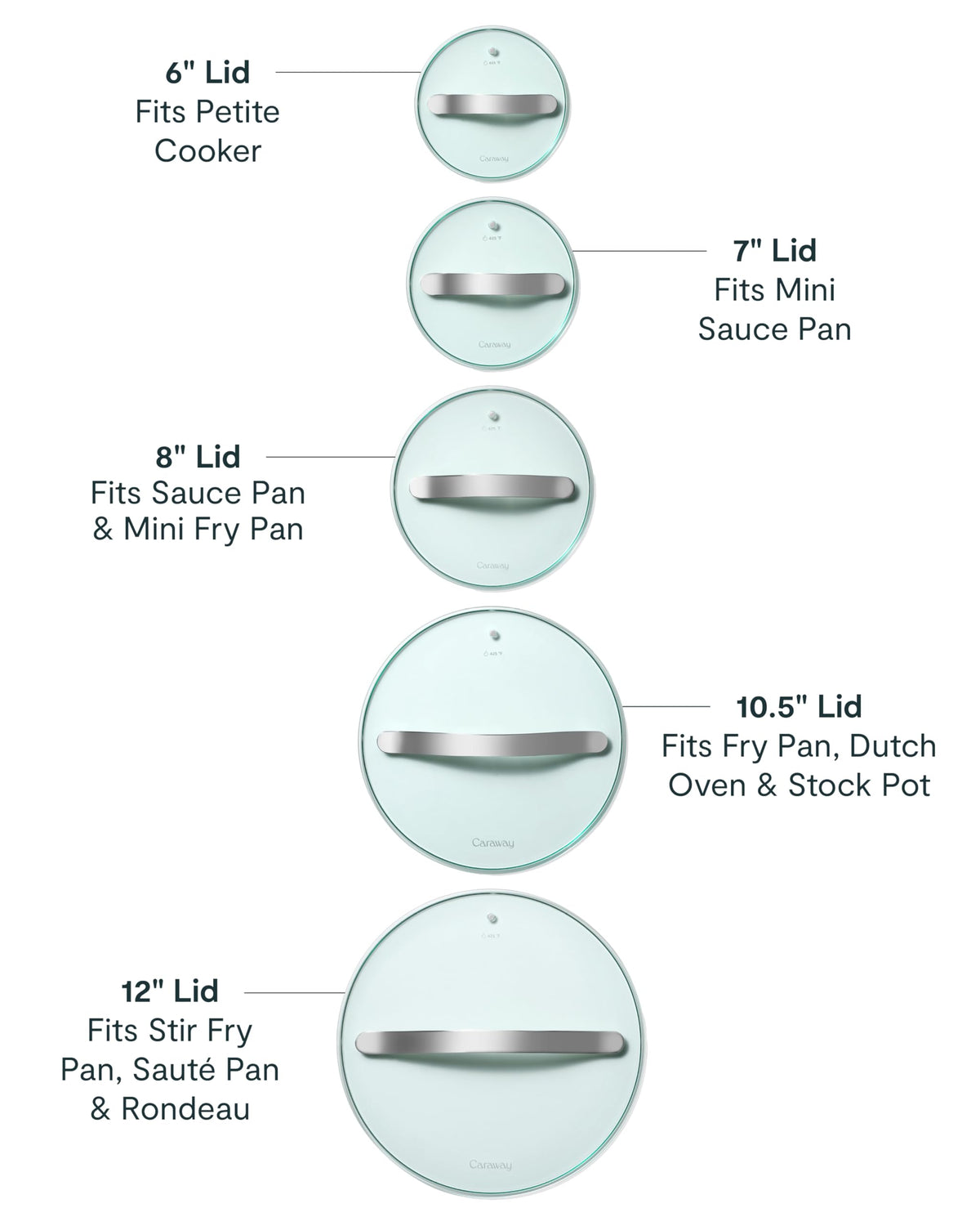 10.5" Tempered Glass Lid for Pots and Pans D522196