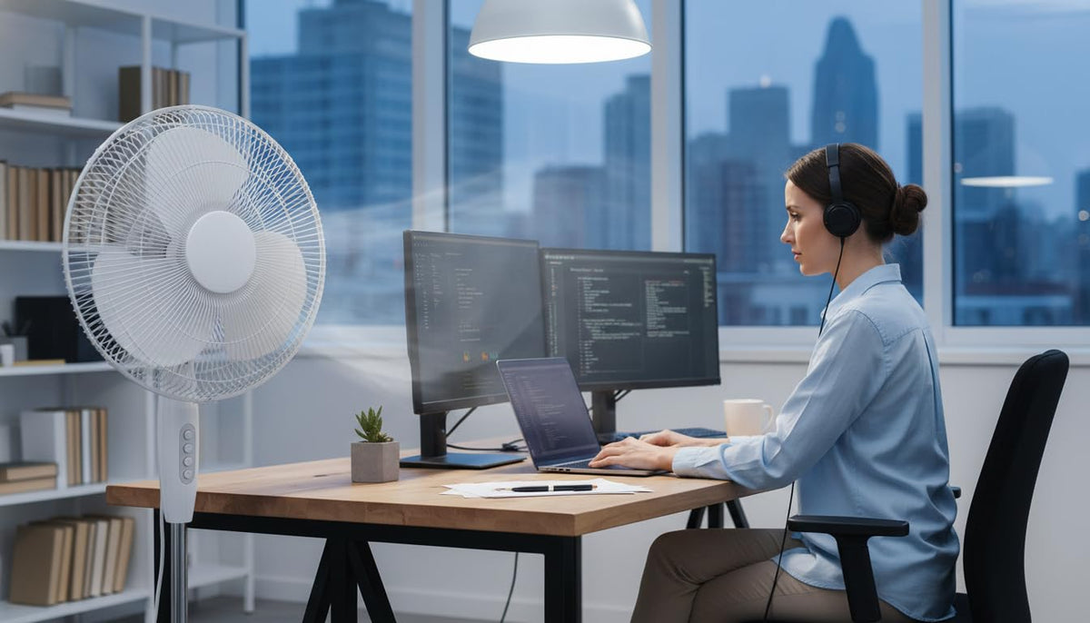 16 Inch Oscillating Pedestal Fan with Remote X46411