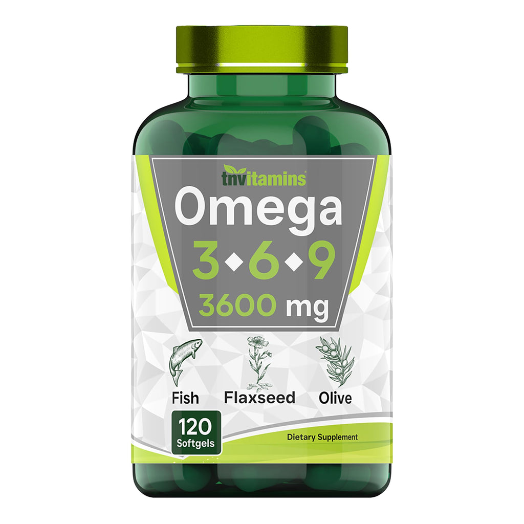 3600mg Omega 3 6 9 Softgels Fish Oil Flaxseed Olive Oil P235546