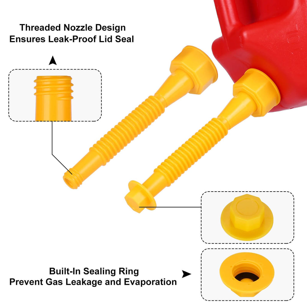 Gas Can Spout Replacement with 37 Accessories V791