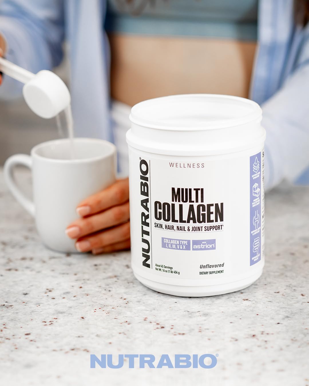 Hydrolyzed Grass-Fed Unflavored Collagen Powder 40 Servings E436