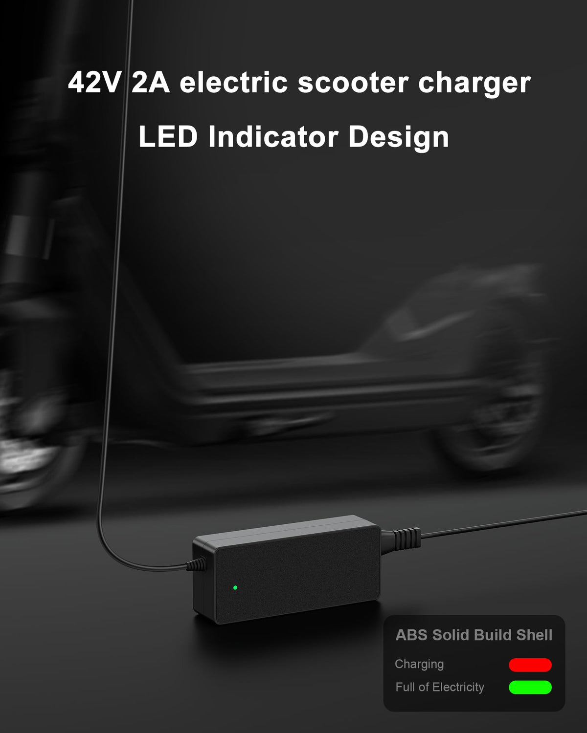 42V 2A Electric Scooter Charger with LED Indicator F479211