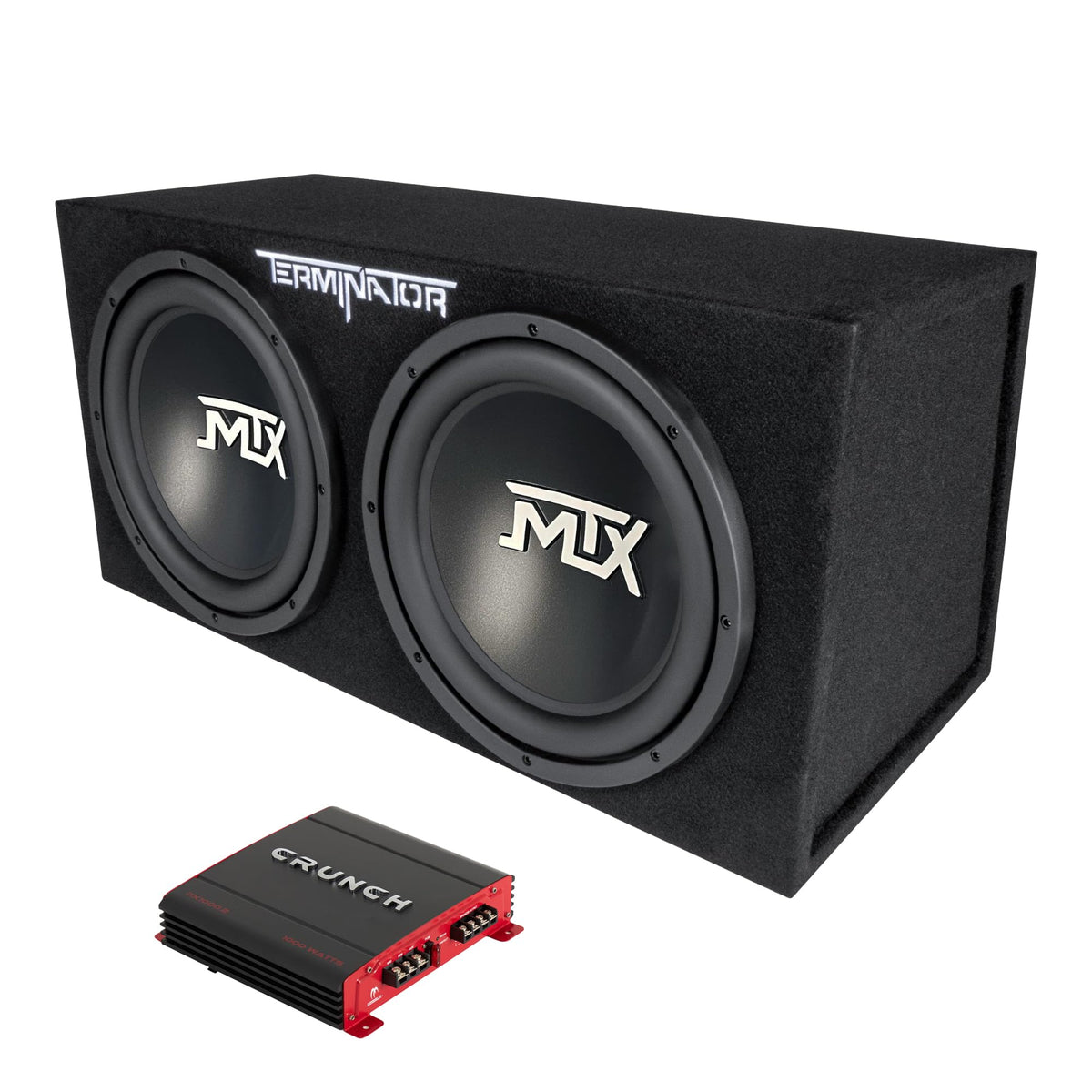 1000 Watt 2 Channel Amplifier with 12 Inch Subwoofer Enclosure A5065