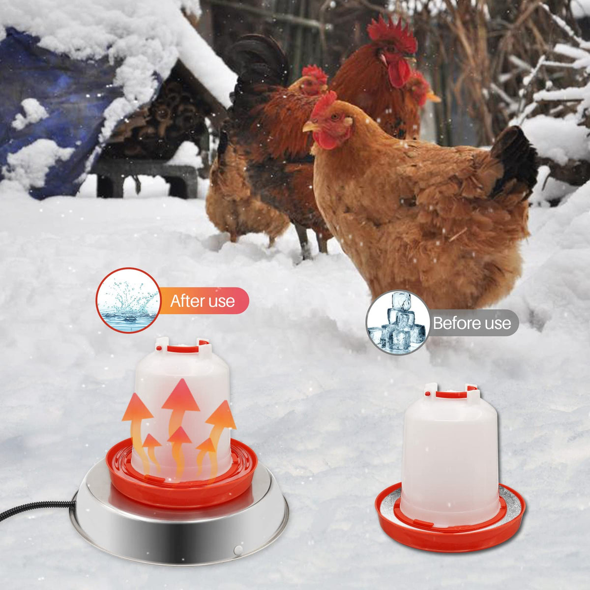 14 Inch Poultry Waterer Heater N394