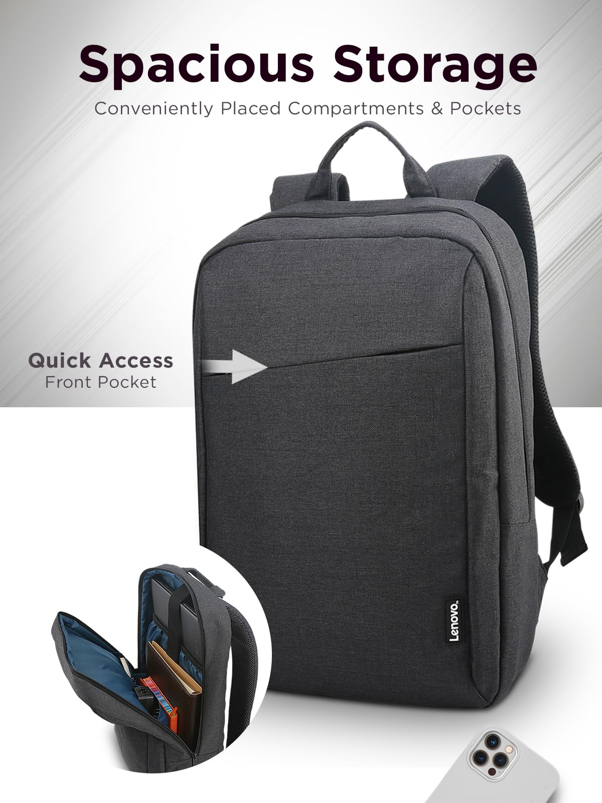 Black 15.6-Inch Laptop Backpack Z59666