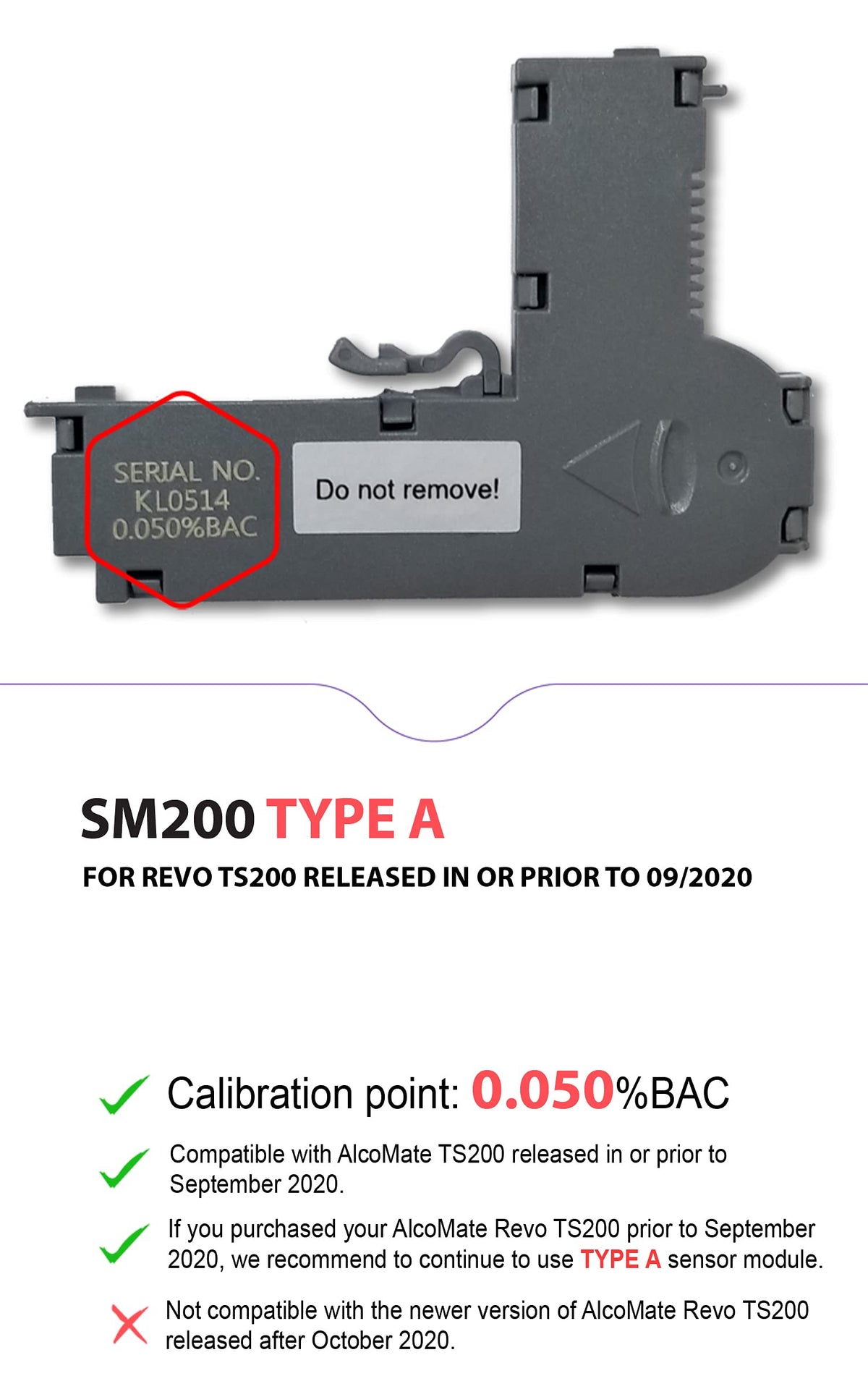 Sensor Module Replacement Type B H842458