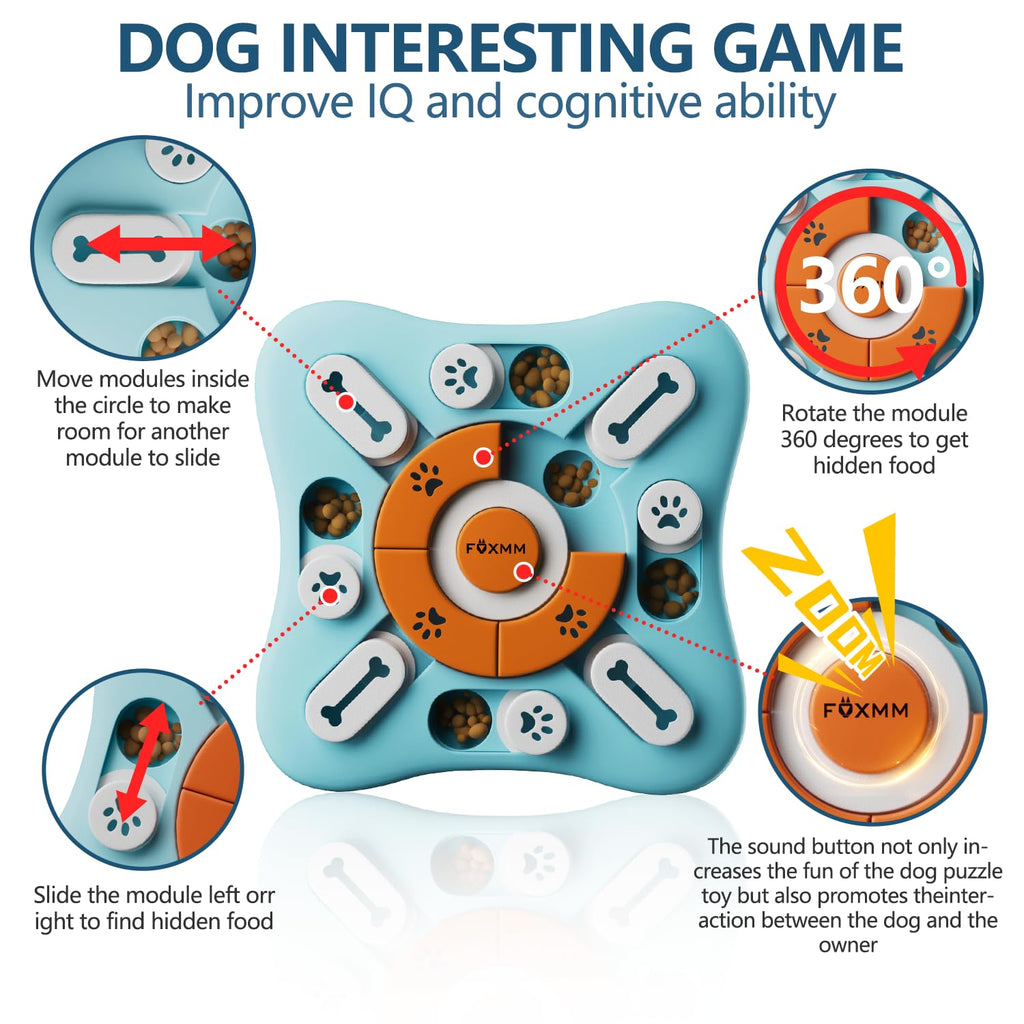 Interactive Dog Treat Puzzle Toys P129