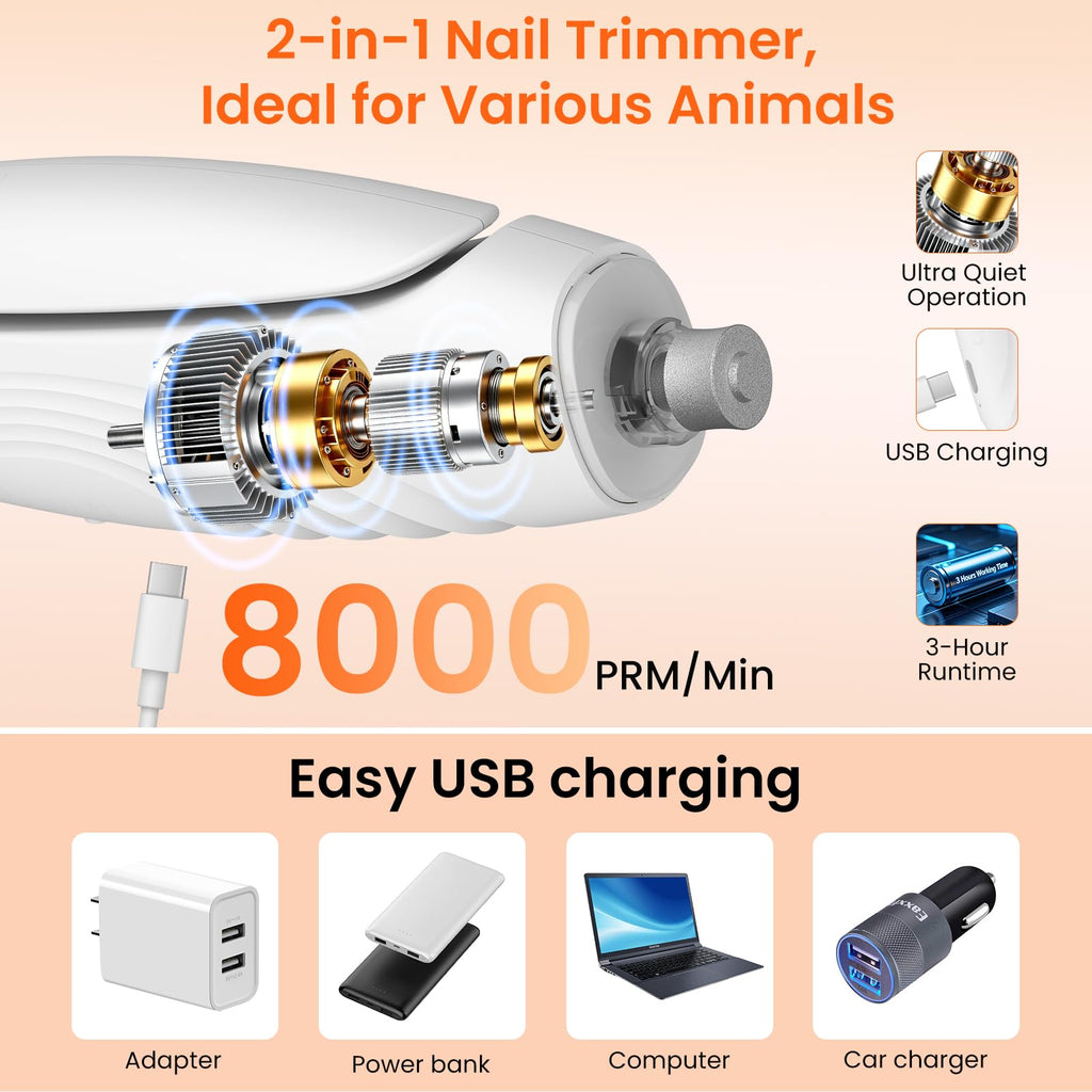 2-in-1 Dog & Cat Nail Clippers and Grinder C929