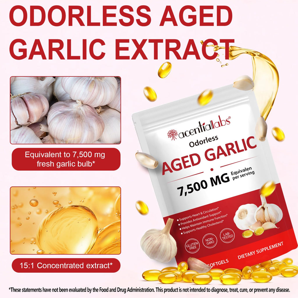 500mg Odorless Garlic Softgels A443