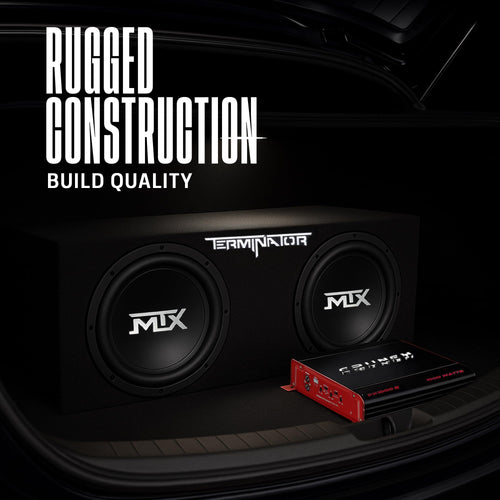 1000 Watt 2 Channel Amplifier with 12 Inch Subwoofer Enclosure A5065