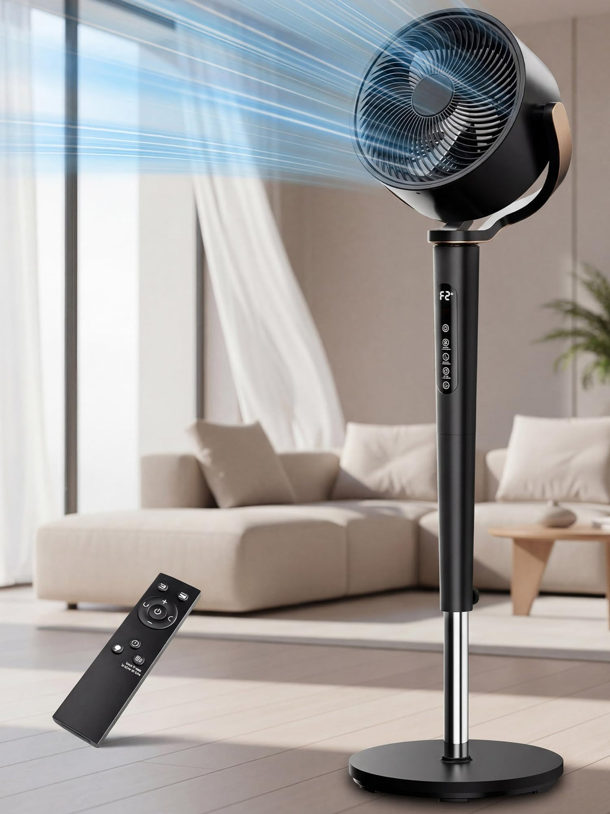 Smart 3D Oscillating Pedestal Fan with Remote A85349