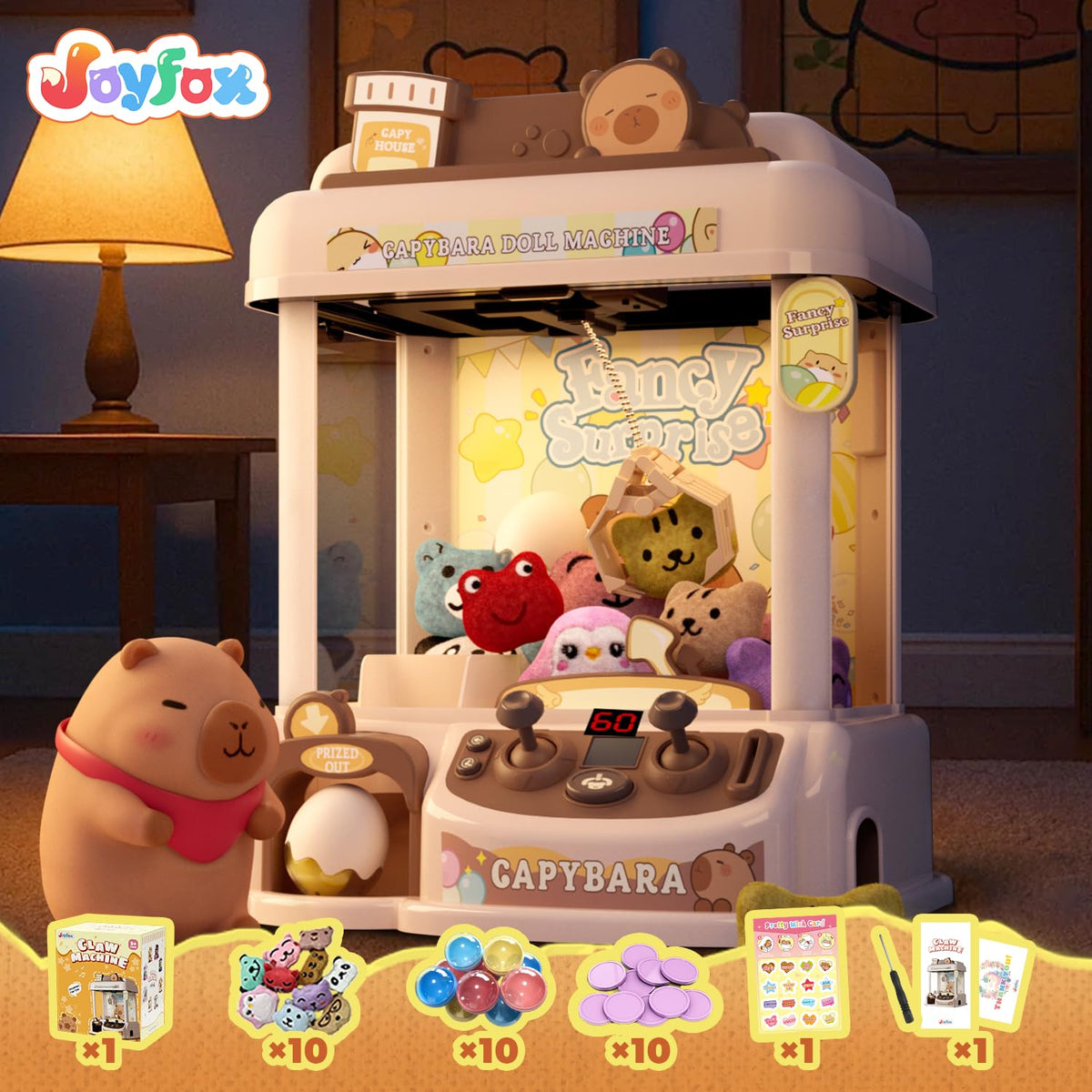 Claw Machine with 30 Starter Prizes W6507