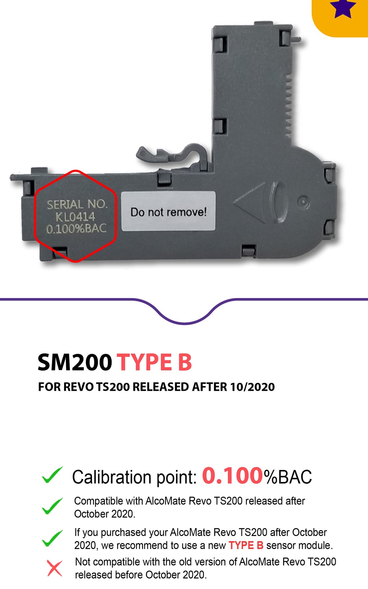 Sensor Module Replacement Type B H842458