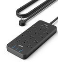 Power Strip with Surge Protector, Outlet Extender, 20W, 12 AC N309