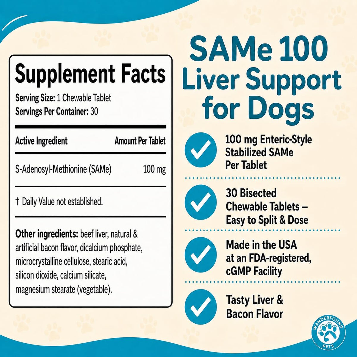 Liver Support for Dogs Chewable Tablets A186