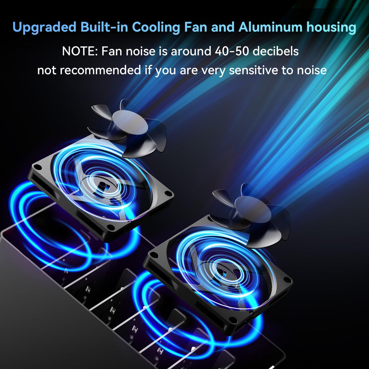 Aluminum 8 Bay Hard Drive Enclosure with Cooling Fan R842253