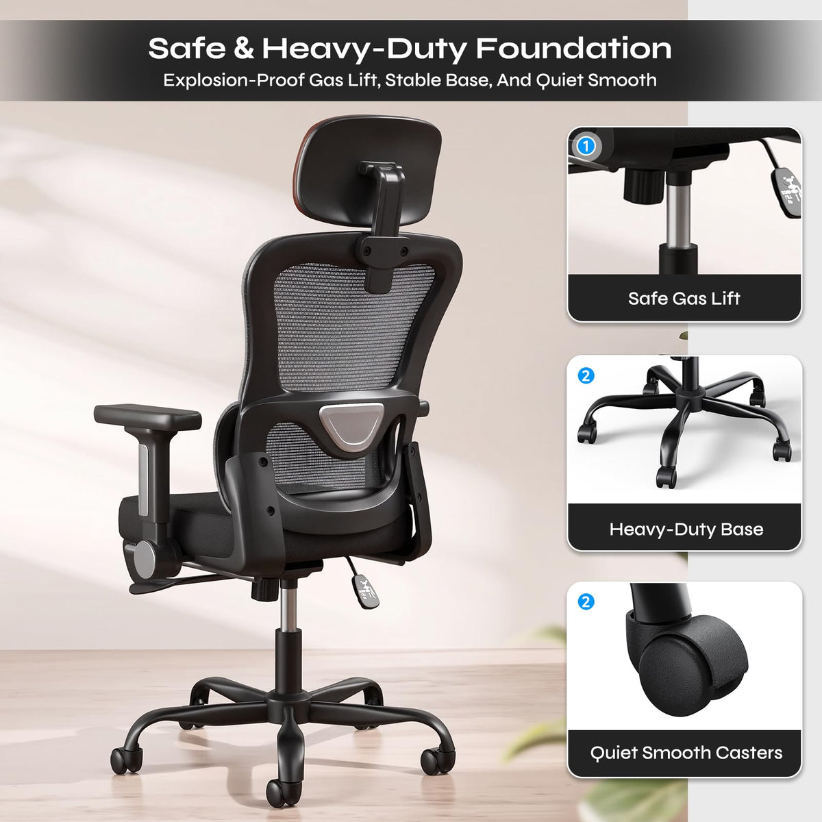 Ergonomic High Back Mesh Office Chair W129408