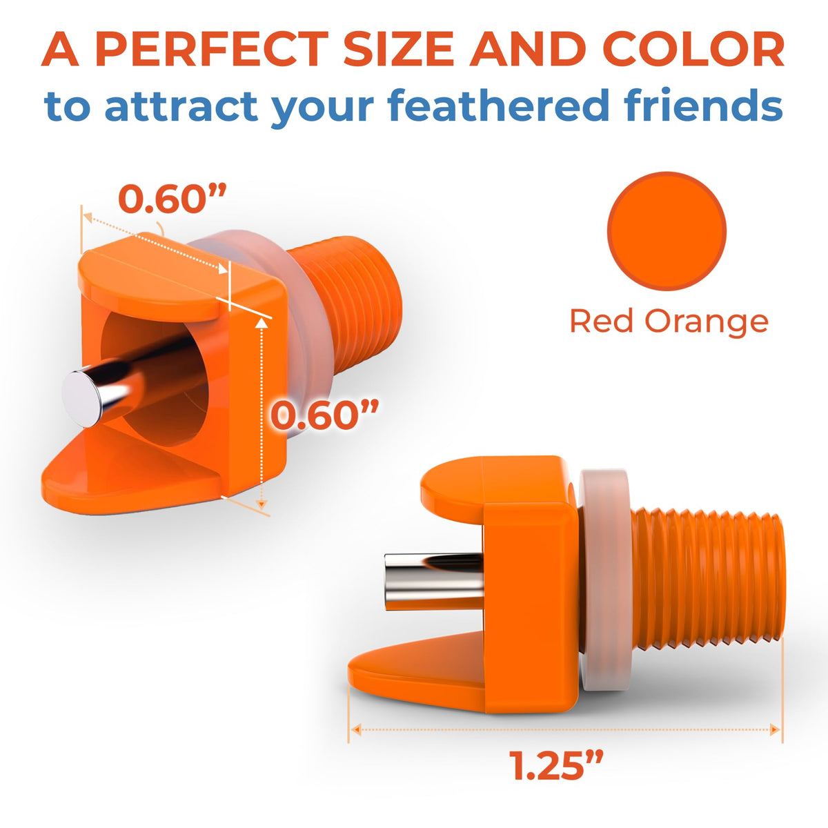 Orange Pack of 15 Chicken Nipple Waterer M984497