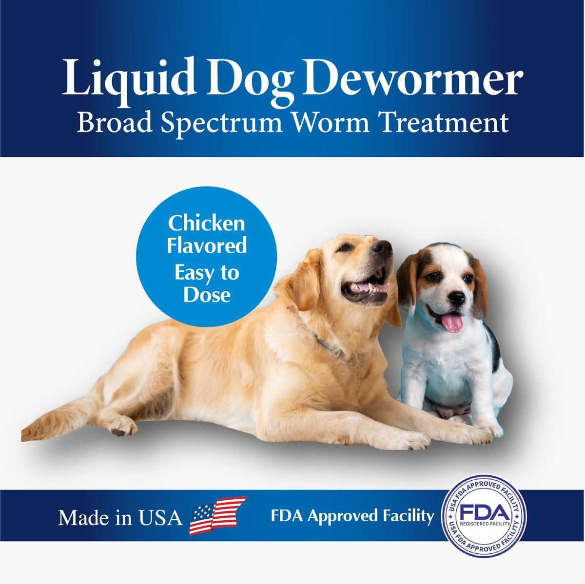 Broad Spectrum Dog Dewormer Treatment 120ml Banana Flavour W204