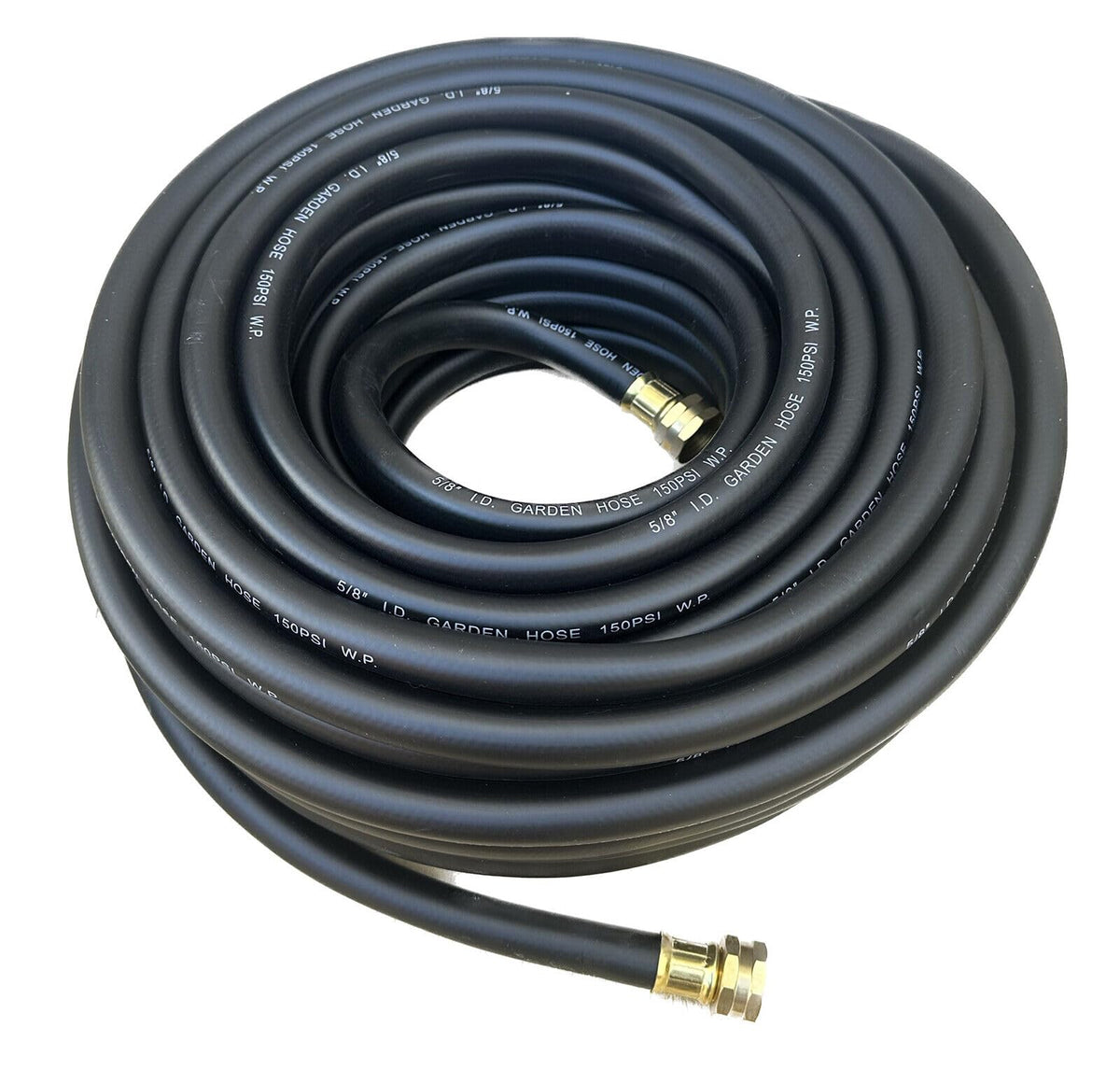 100 ft x 5/8" Black Rubber Garden Hose M777
