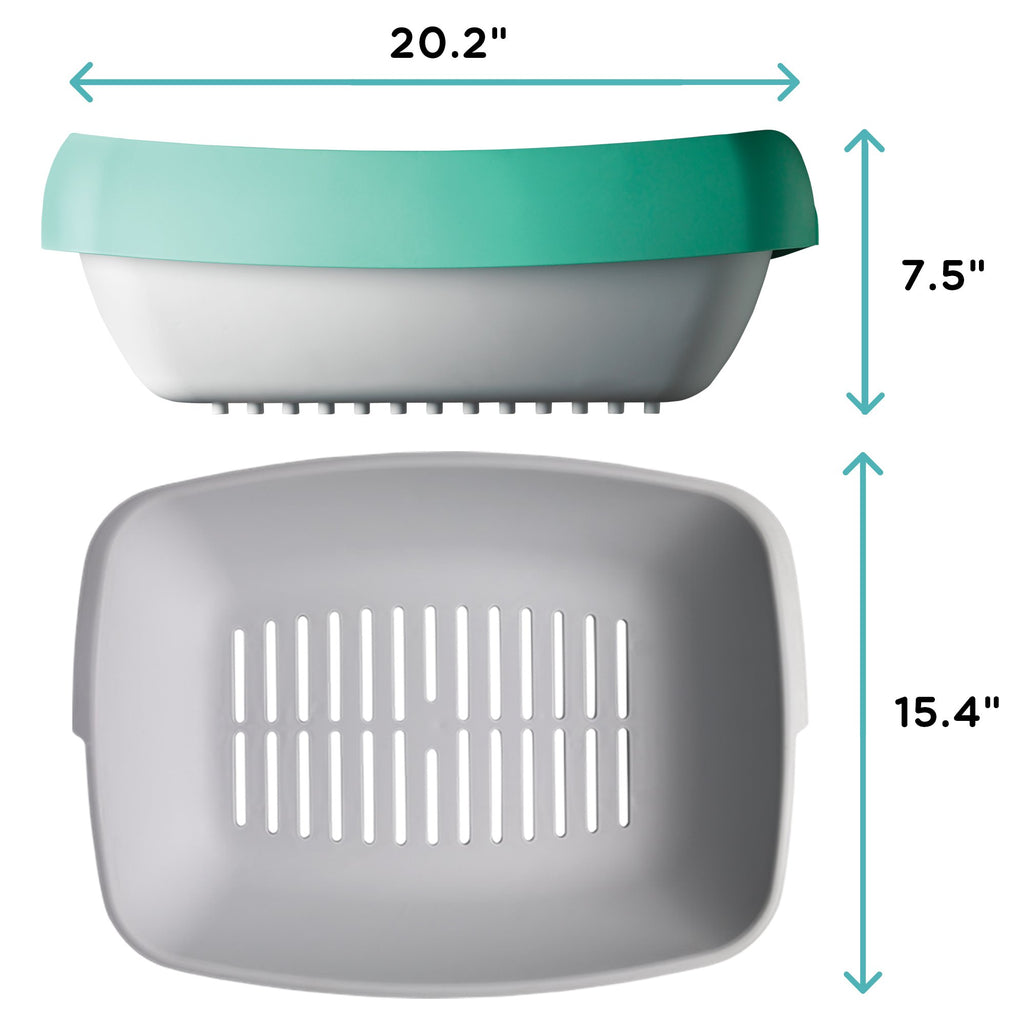 3 Sifting Tray Cat Litter Box with Non-Stick Coating Q86845